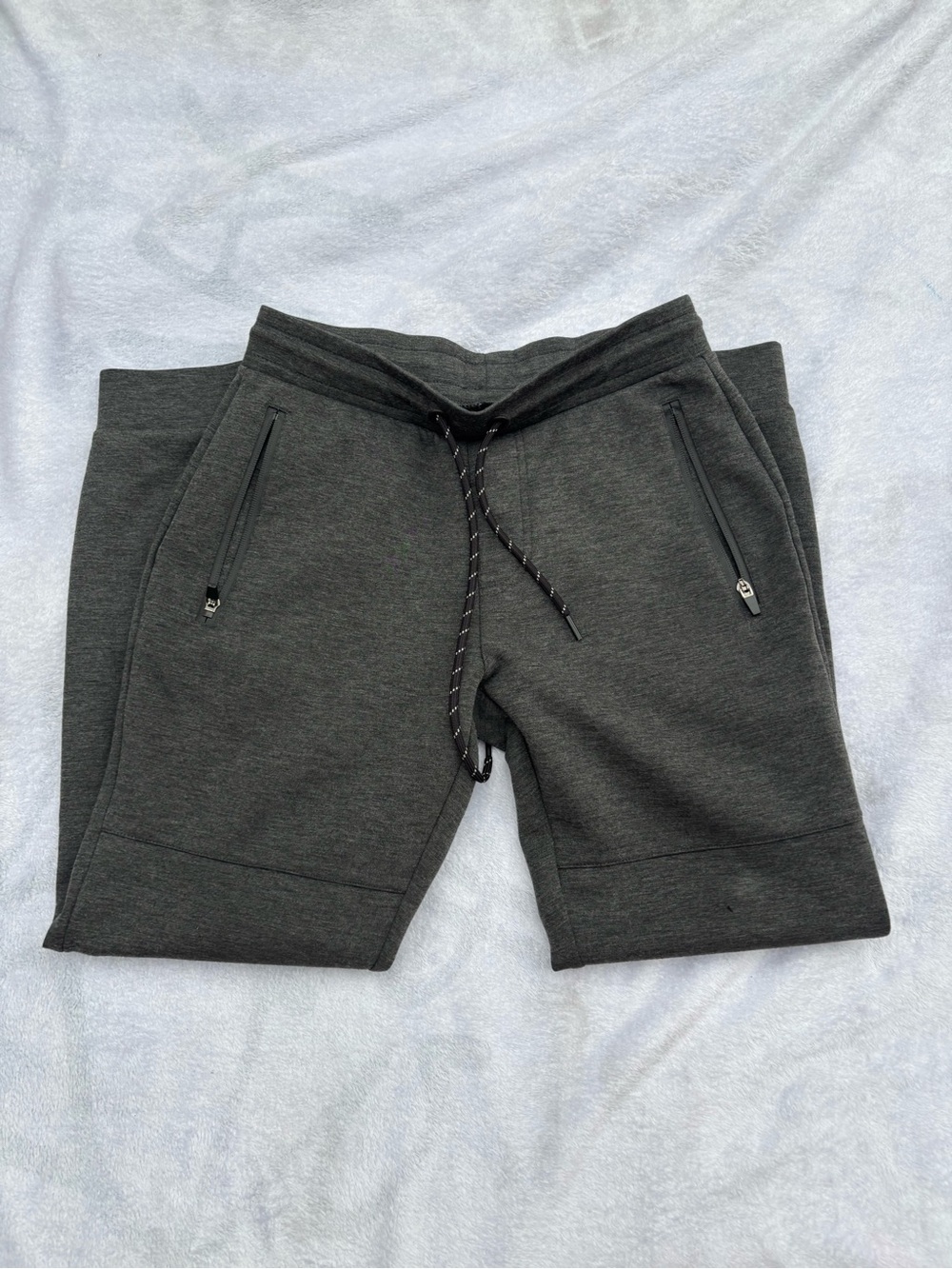 Aeropostale Boys Charcoal Drawstring Zip-Pocket Sweats